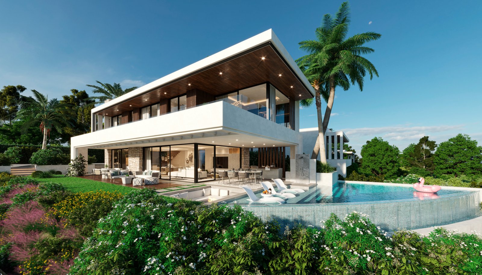 Benalmadena, Malaga: Luxury villas with sea views and private pool, Benalmádena 