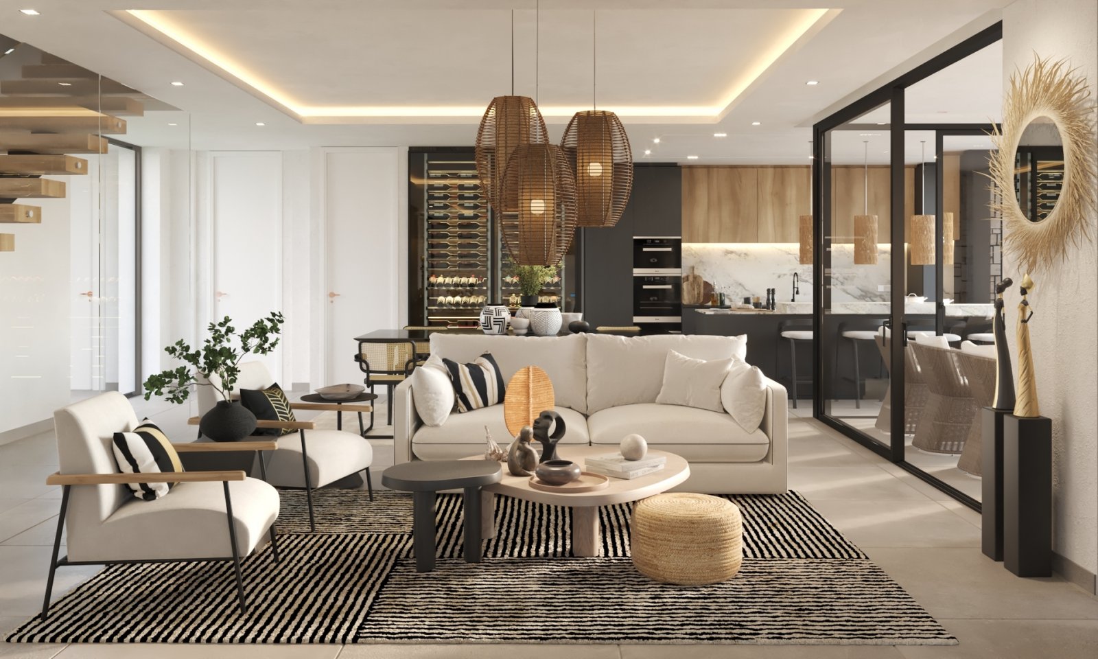 Luxury villas with sea views and private pool, Benalmádena