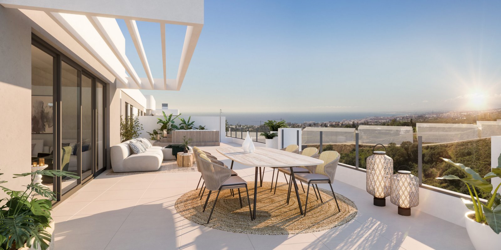 Exclusive apartments with sea views and 3 km from the beach, Marbella