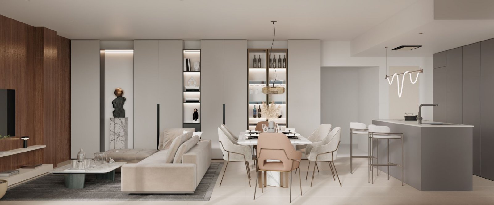 Exclusive apartments with sea views and 3 km from the beach, Marbella