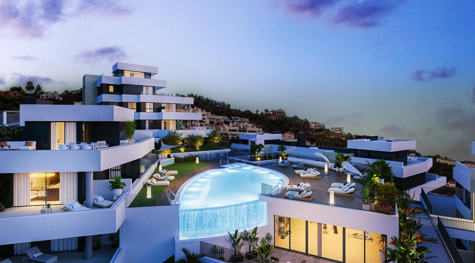 Exklusive Apartments mit Meerblick und 3 km vom Strand entfernt, Marbella
