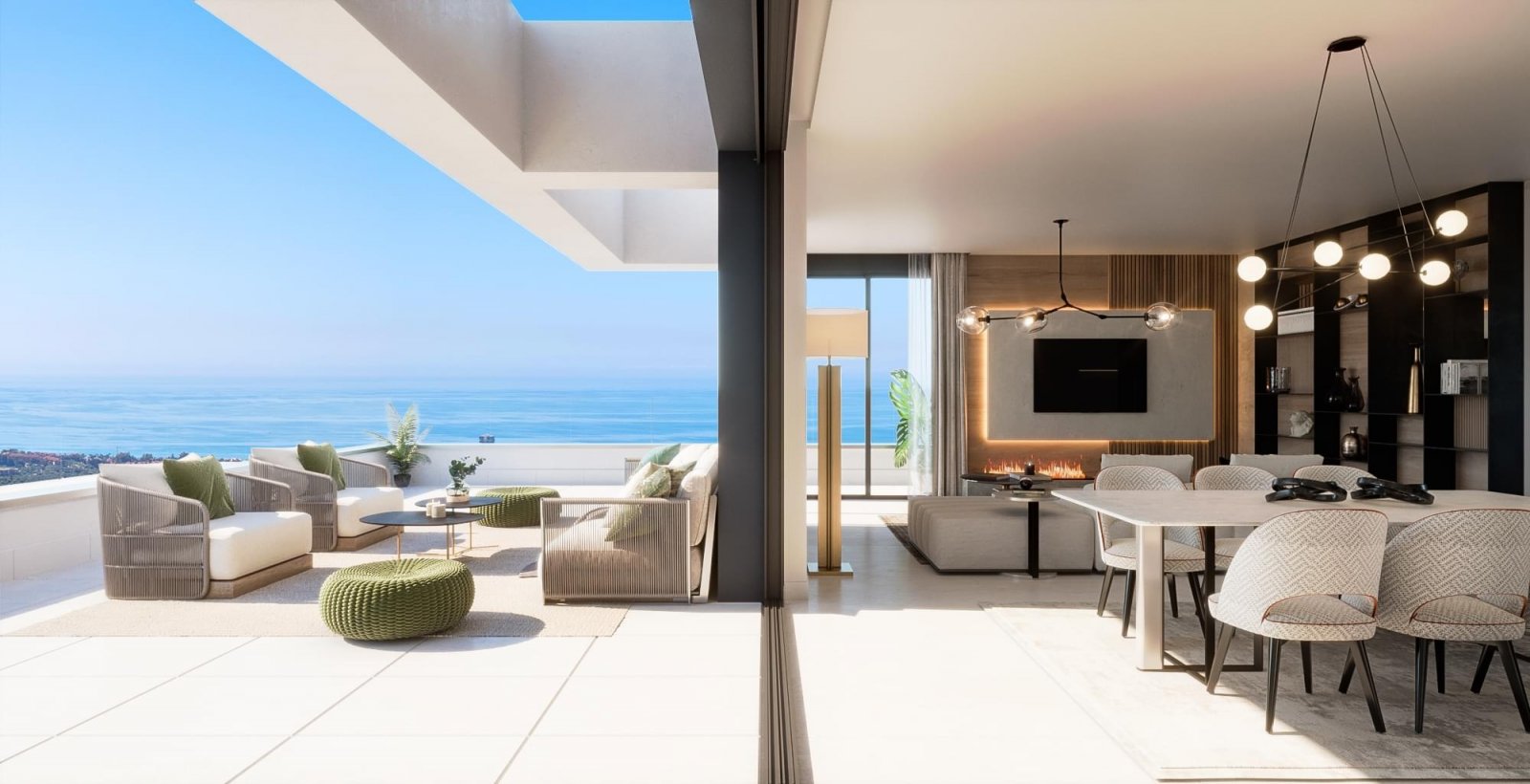 Exklusive Apartments mit Meerblick und 3 km vom Strand entfernt, Marbella