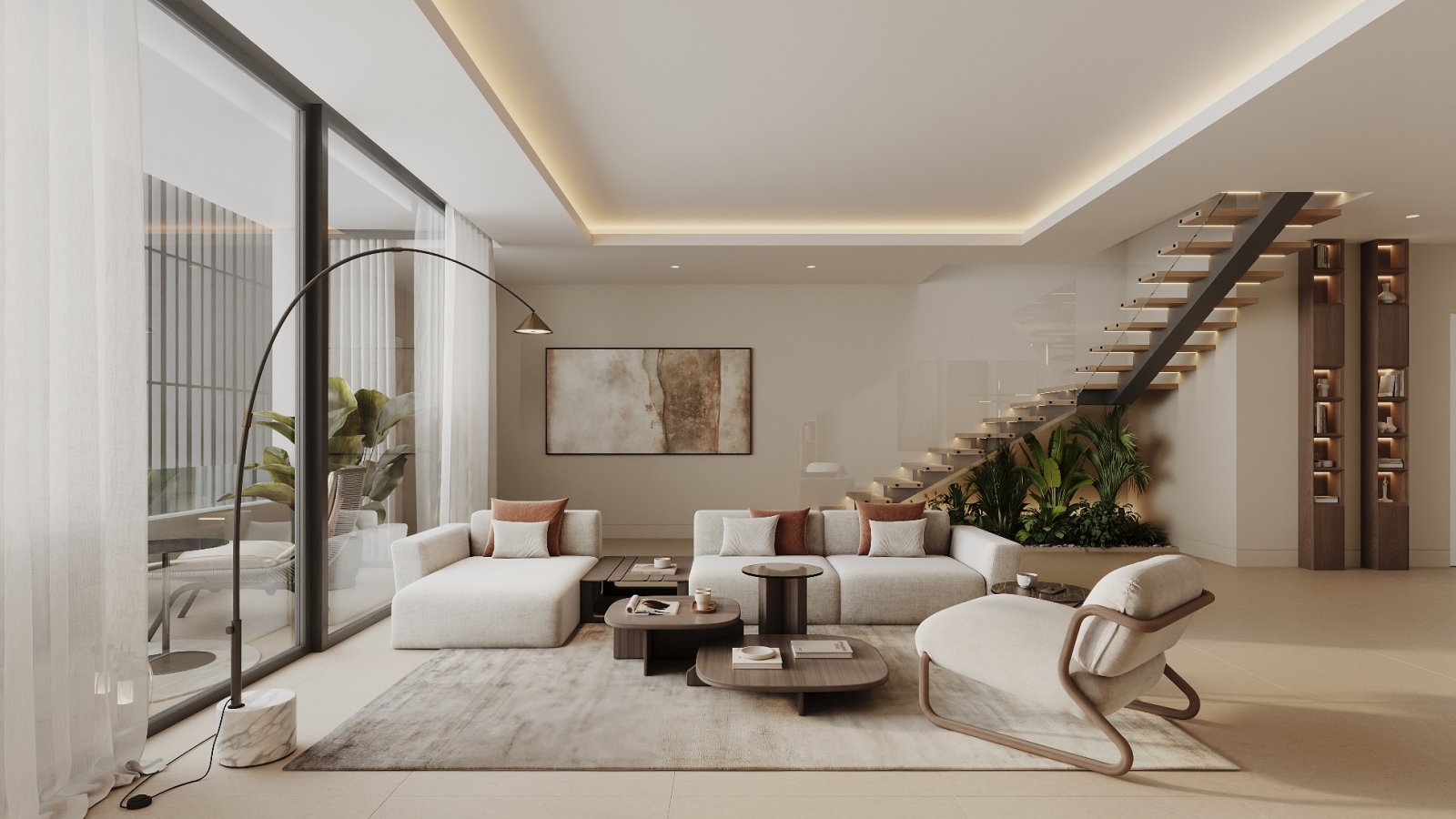 Exclusive townhouses with sea views, close to golf, Marbella
