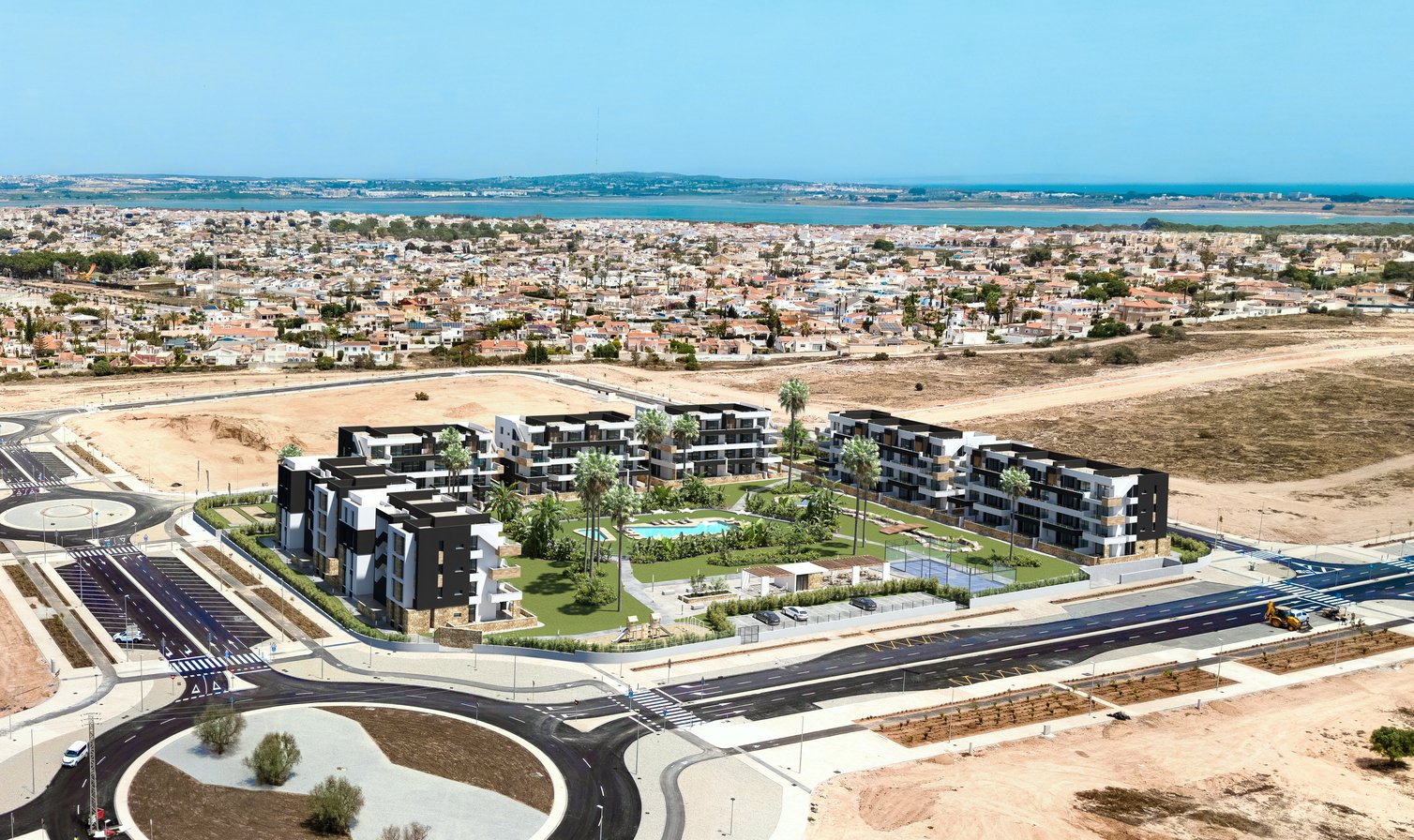 Modern 2 bedroom apartments with swimming pool, 5 km from the sea, Torrevieja