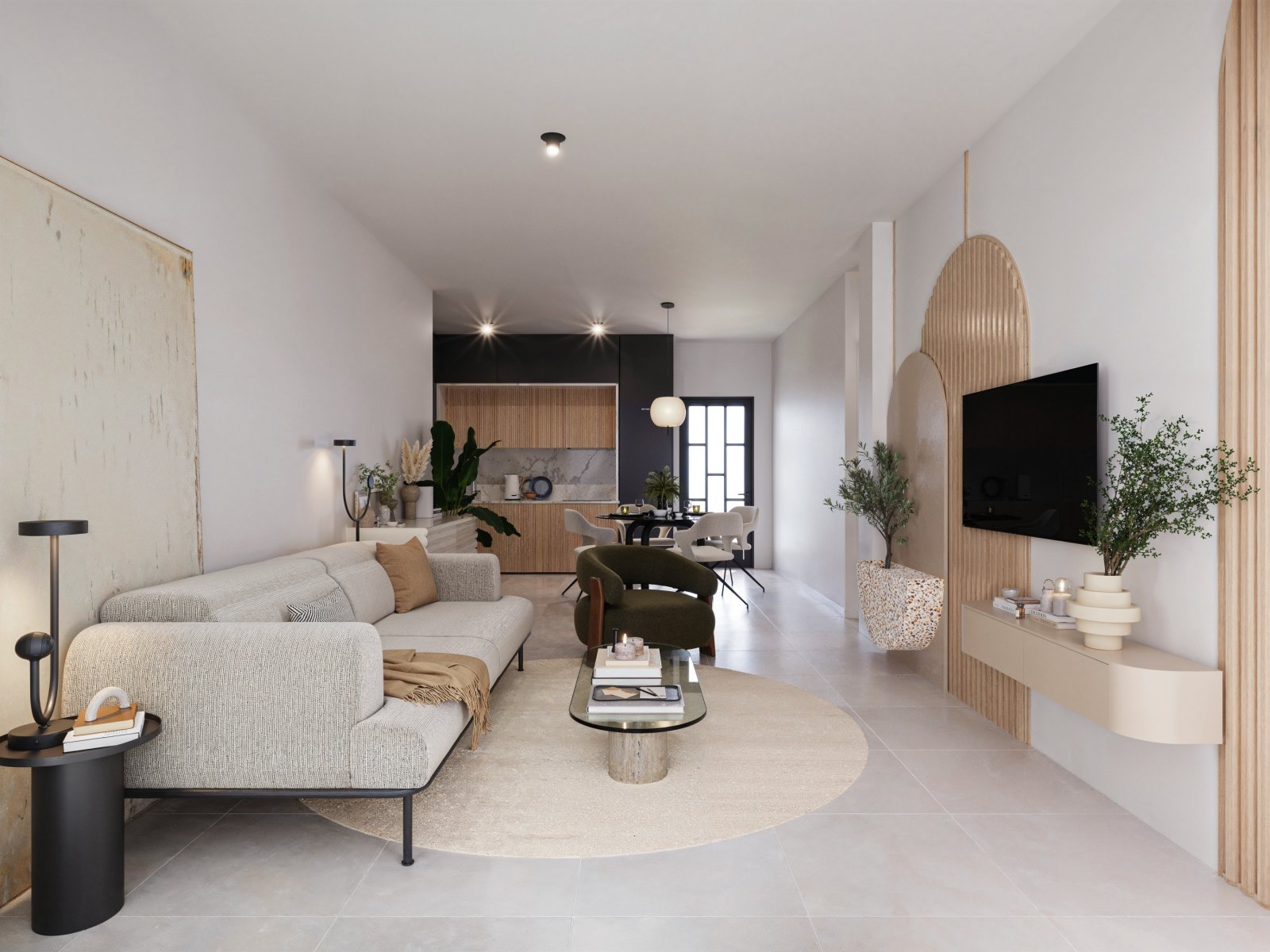 Modern bungalow, private garden and pool, San Miguel de Salinas