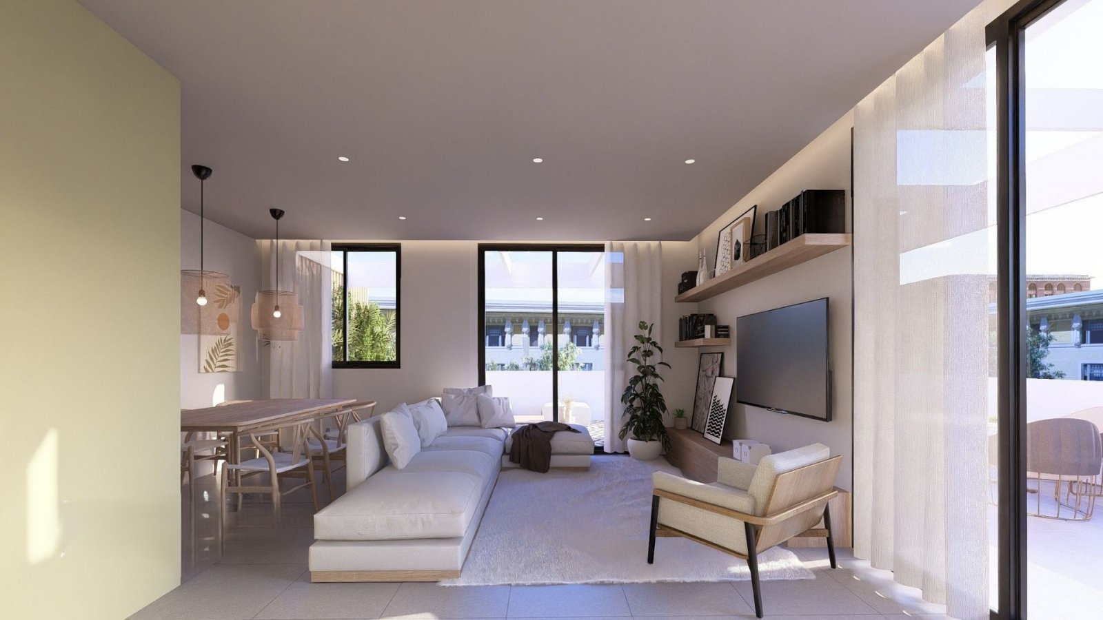 Modern apartments with swimming pool and gardens, 2 km from the sea, Jávea