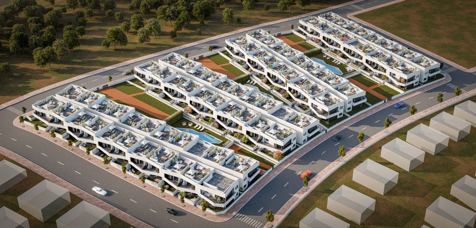 Modern bungalow, private garden and pool, San Miguel de Salinas