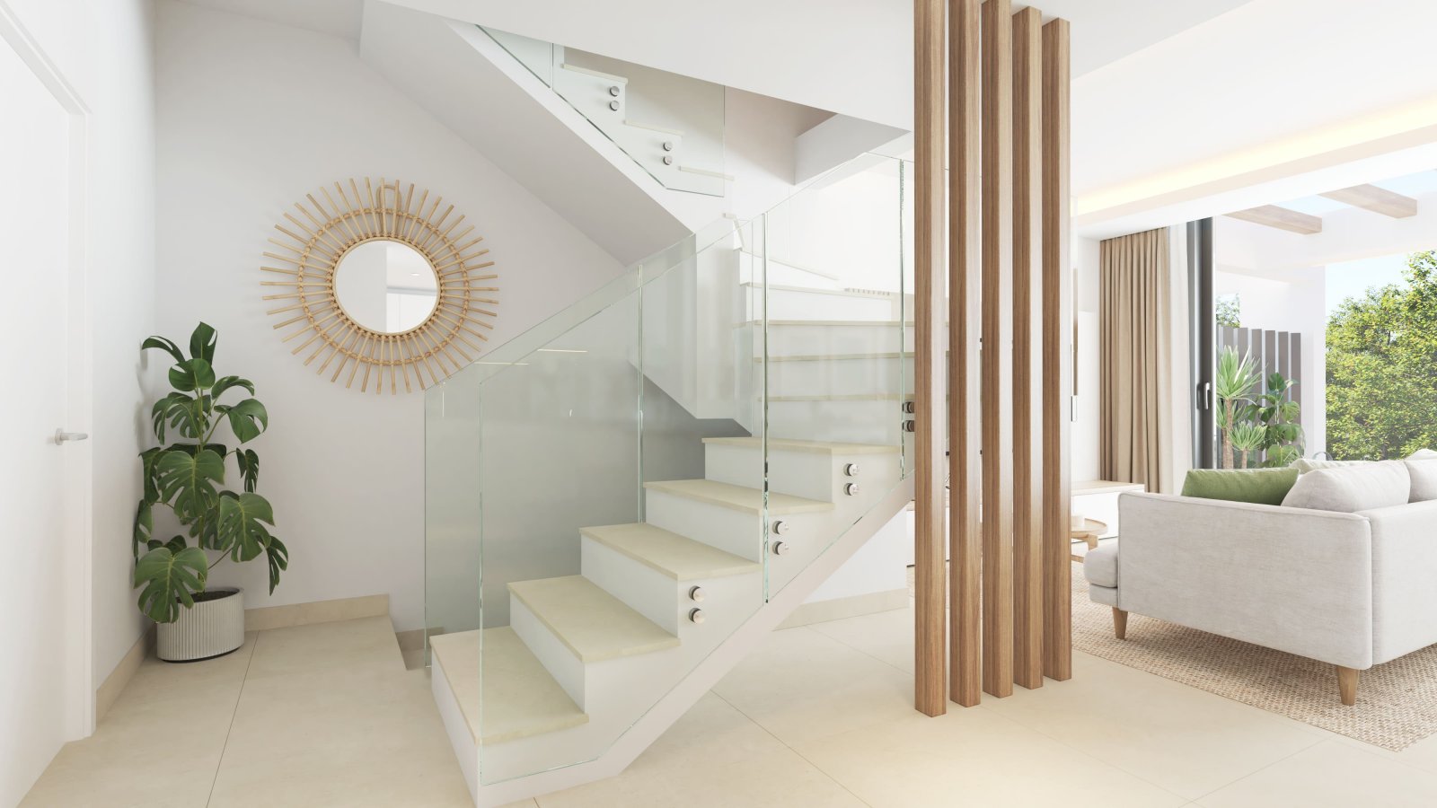 Luxury townhouses, 1 km from the sea with jacuzzi and garden, Las Lagunas de Mijas