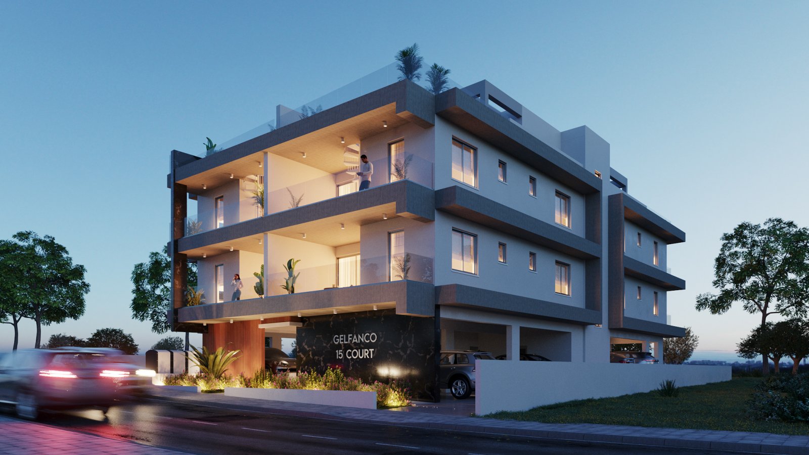 Elegant one-bedroom apartment in a new building in a pleasant part of Larnaca