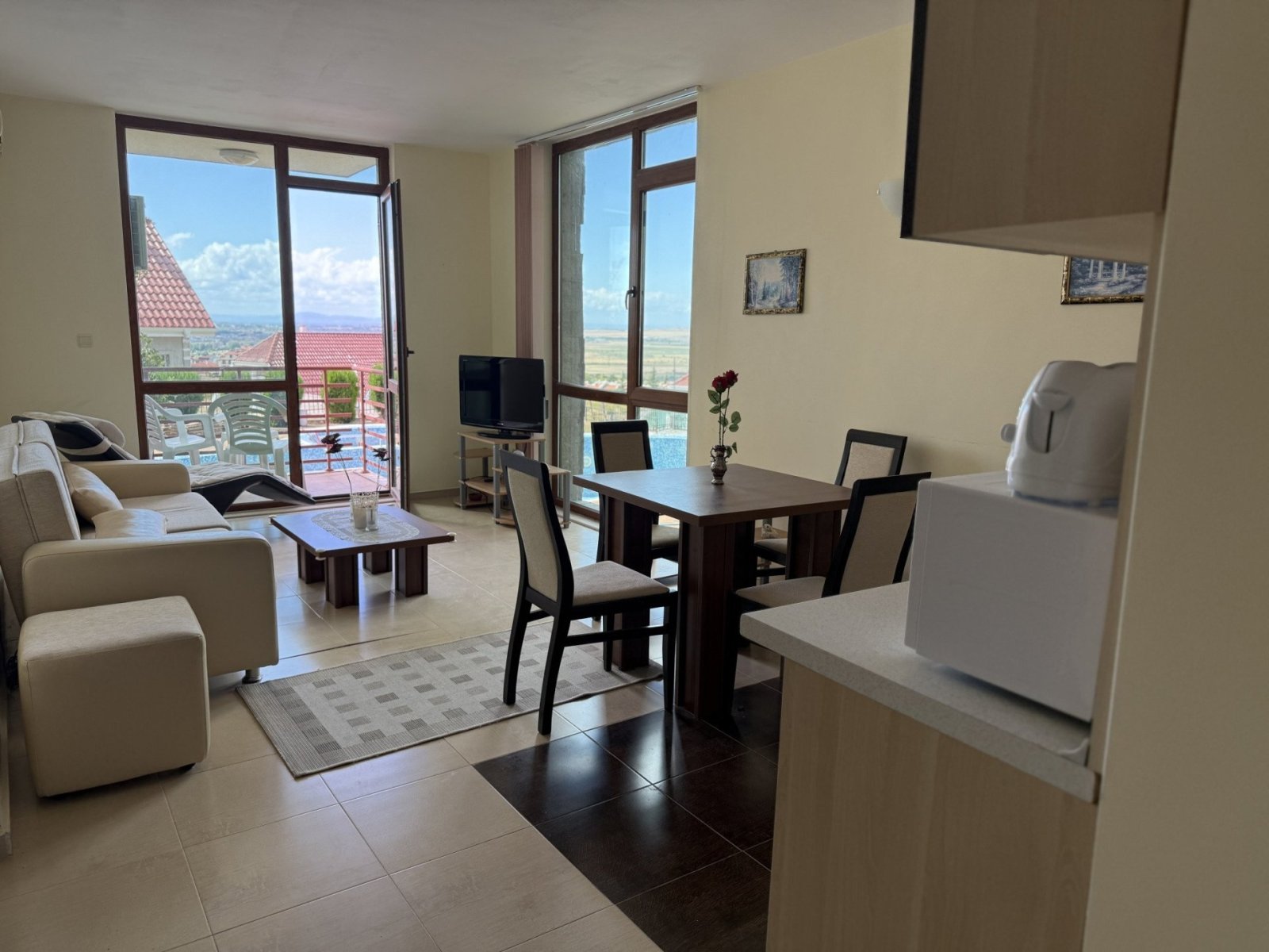 Two-room apartment in an ecological area near Sunny Beach — Golden Eye complex, Kosharitsa