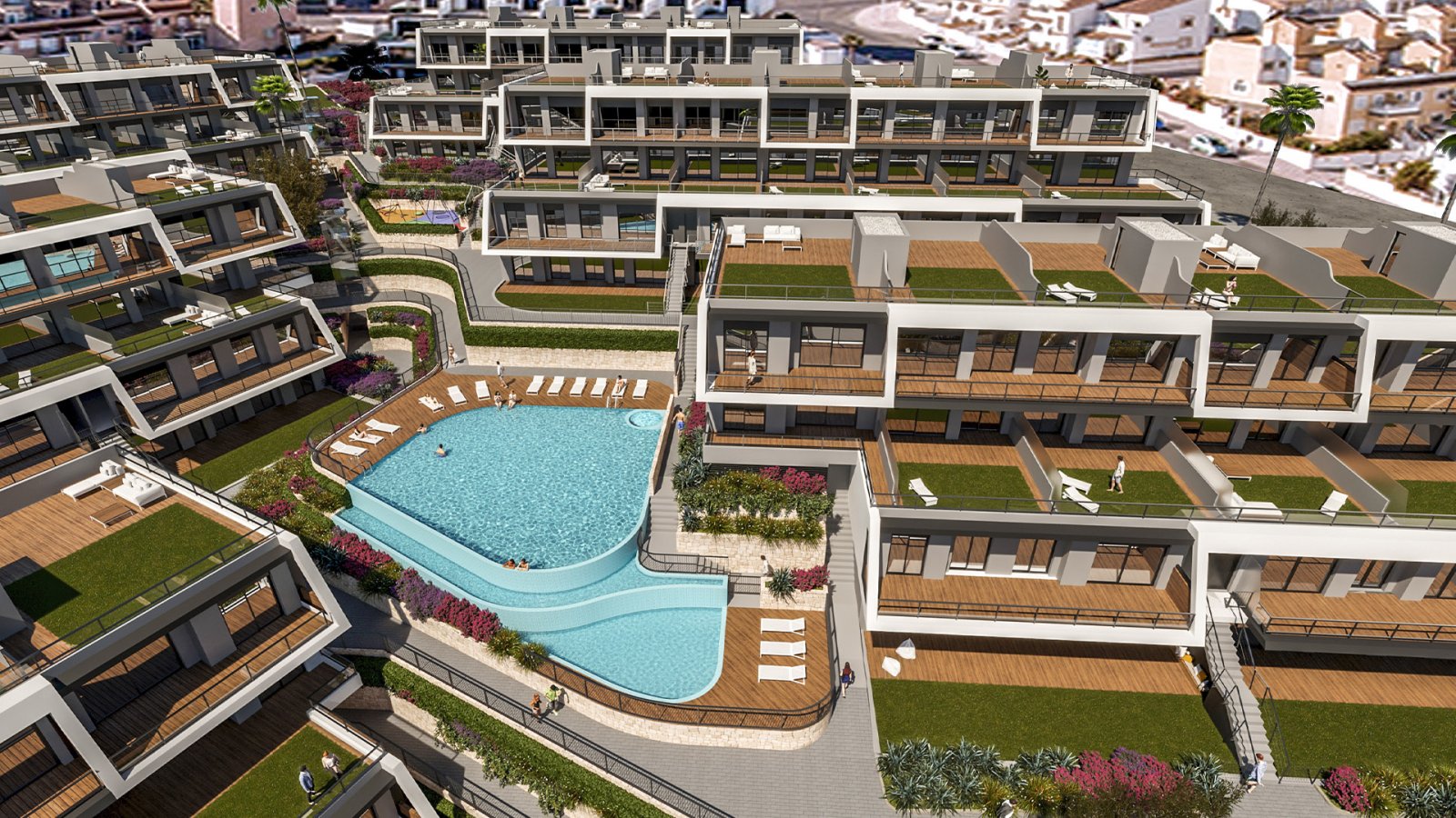 Exklusive Drei-Zimmer-Wohnung 1 km vom Meer entfernt mit großer Terrasse Alicante