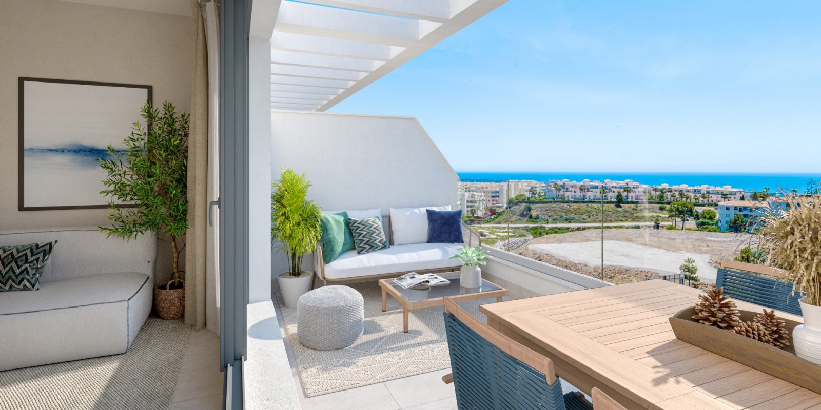 Geräumige Wohnung mit Garten und großer Terrasse 1 km vom Meer entfernt Mijas