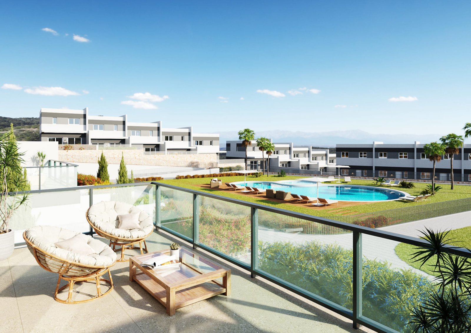 Spacious townhouse with sea views and three terraces Finestrat