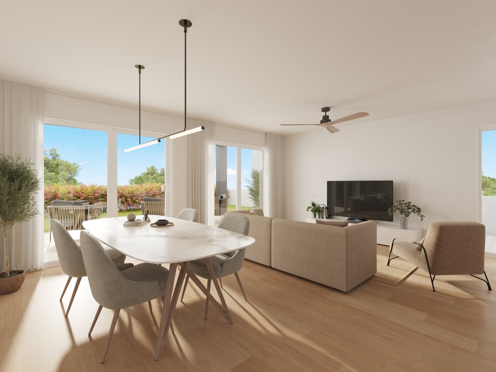Spacious townhouse with sea views and three terraces Finestrat