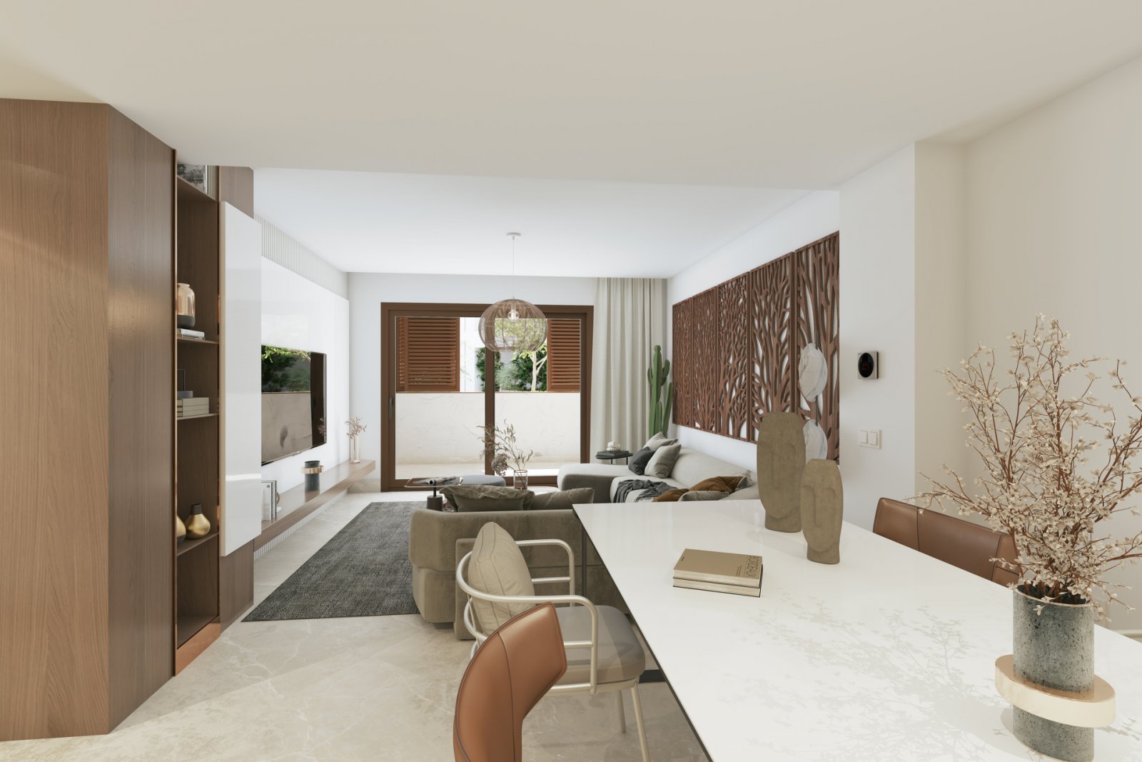 Stylish apartment with terrace and views of the Benahavís countryside