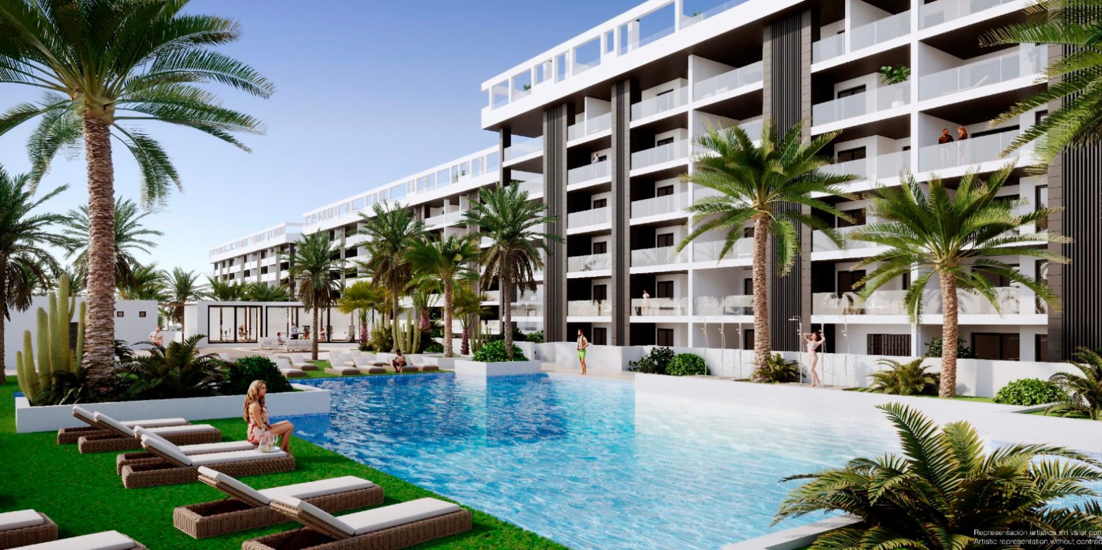 Practical apartment with garden 1 km from the sea Torrevieja