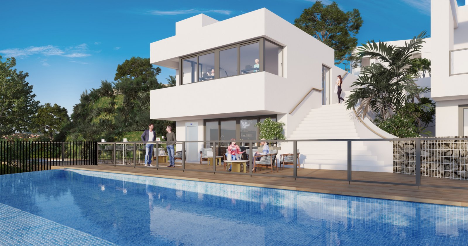 Elegantes Stadthaus mit Meerblick und in der Nähe eines Golfplatzes, Mijas