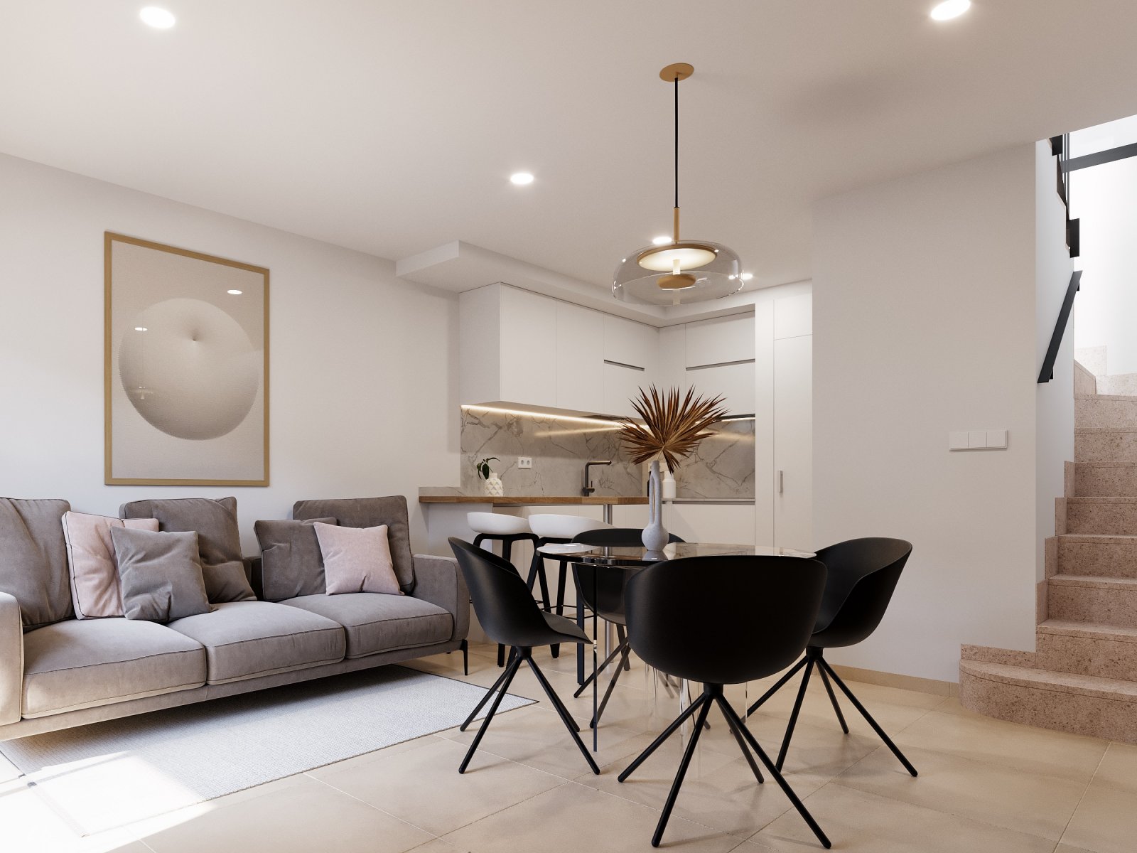 Exclusive townhouses, 4 km from the sea with swimming pool and garden, Torre-Pacheco