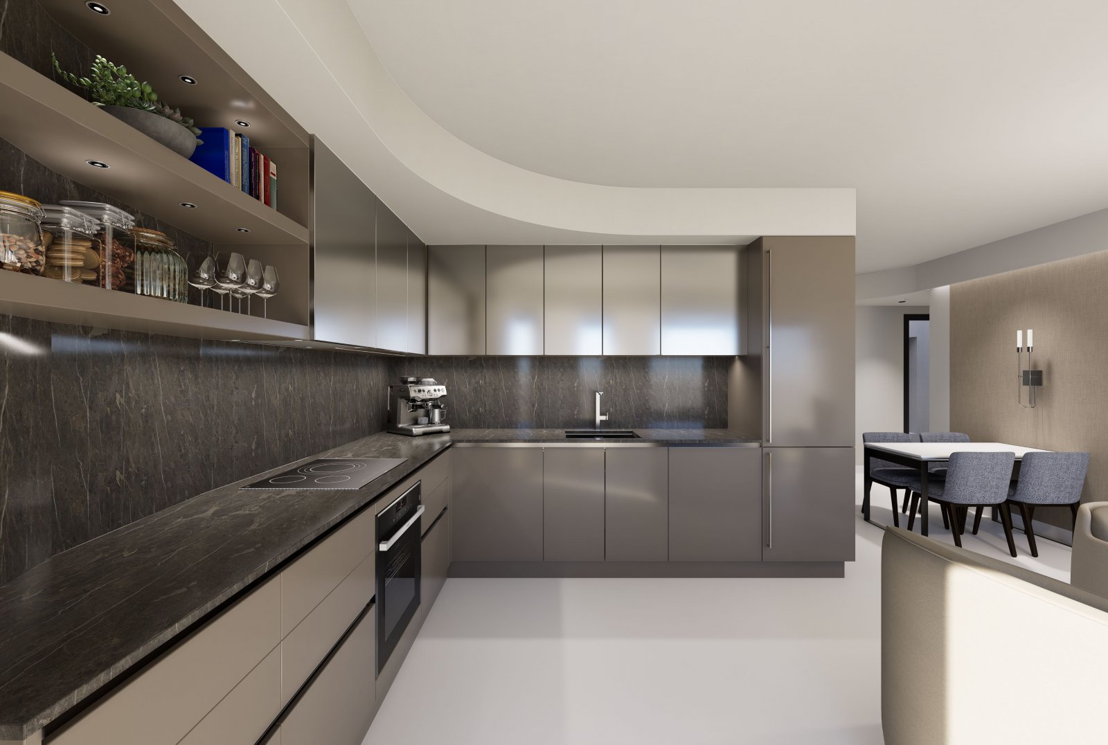 Modern apartments, 600 m from the sea with swimming pool and solarium, Torrevieja