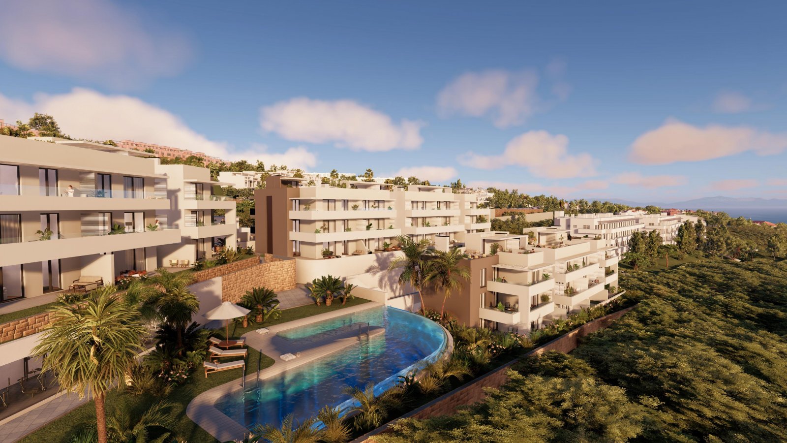 Moderne Apartments mit Meerblick, nur 2 km vom Strand entfernt, Manilva