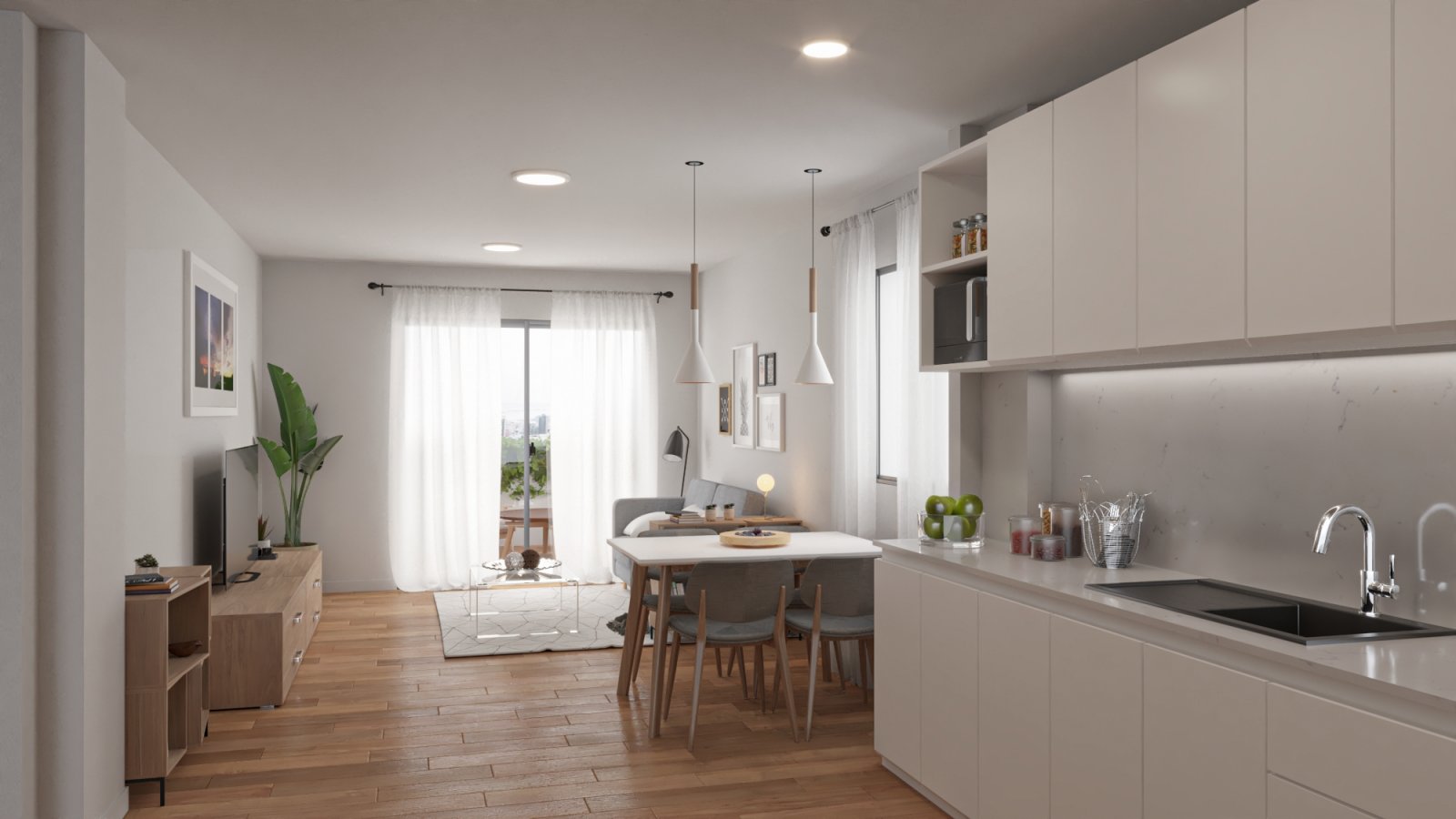 Moderne Apartments, 2 km vom Meer entfernt mit Pool und Garten, Mijas