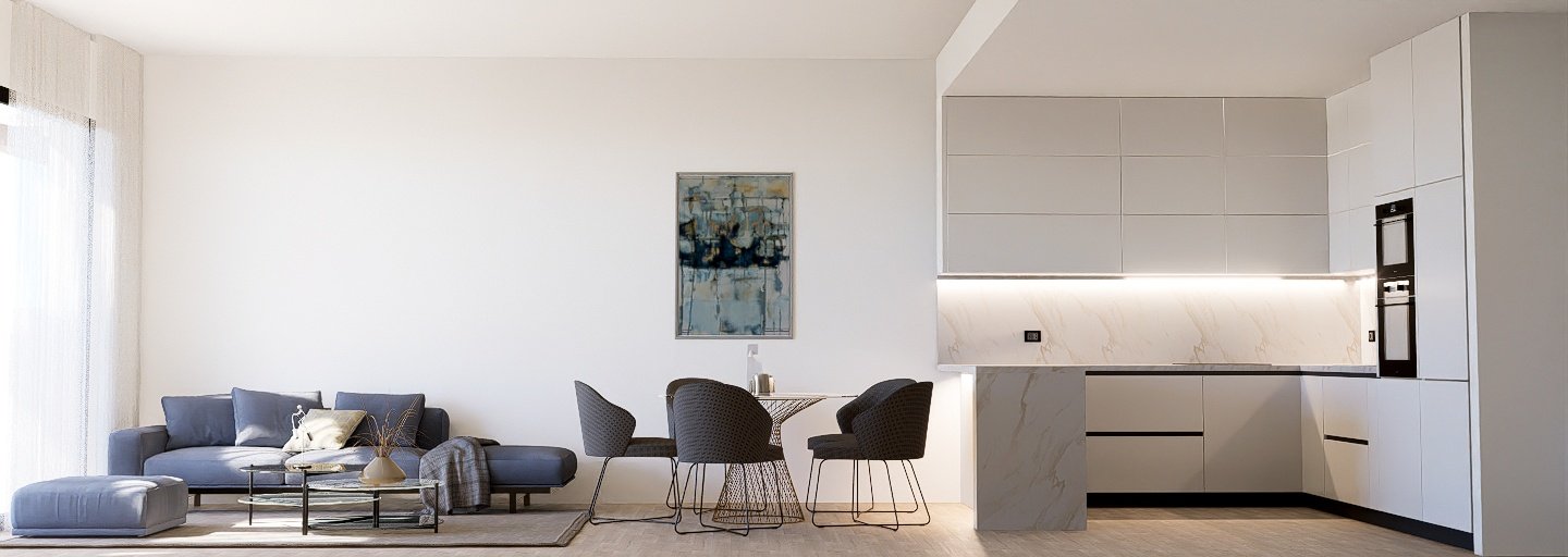 Moderner Bungalow, Meerblick und privater Garten, Finestrat