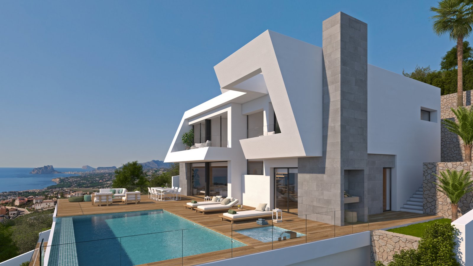Cumbre del Sol, Alicante: Exklusive Villa mit Meerblick und privatem Pool, Cumbre del Sol 