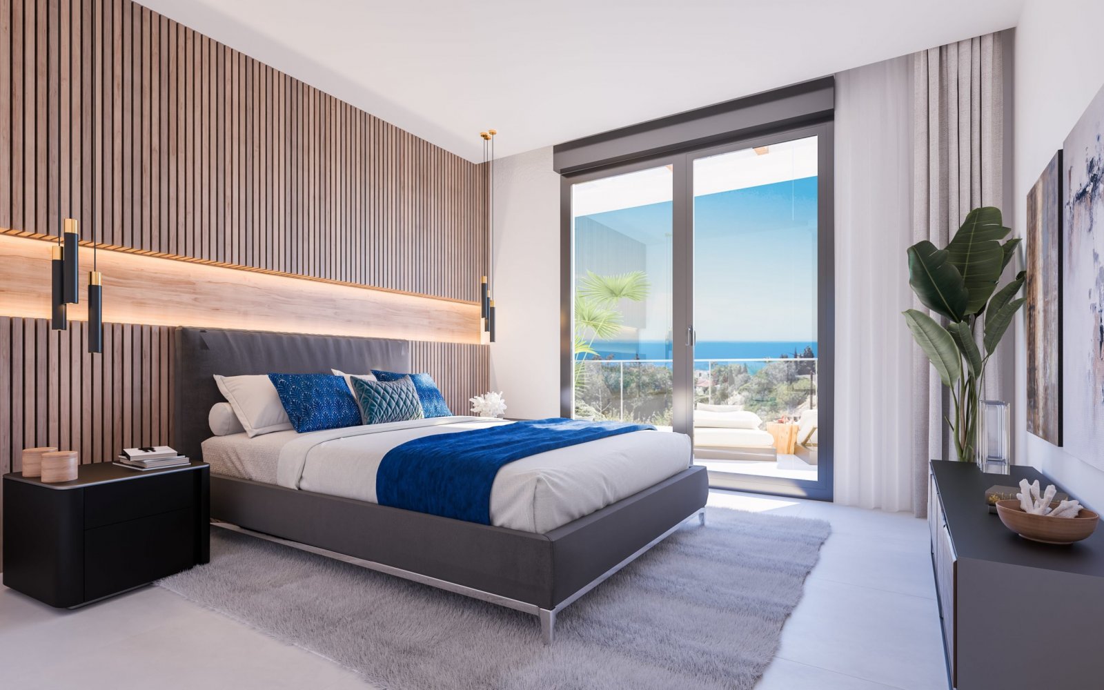 Exclusive residence, sea views 3 km from the beach, Malaga