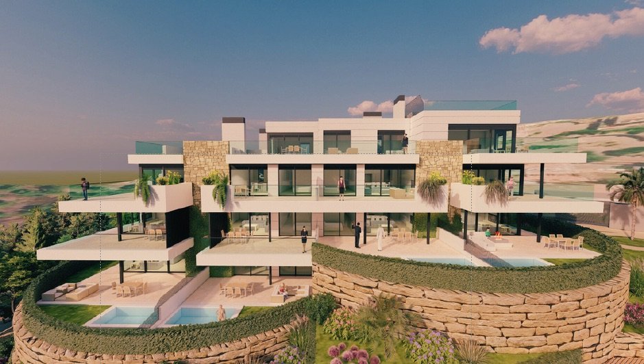 Exklusive Apartments mit Blick auf das Piniental und in Meeresnähe, Estepona