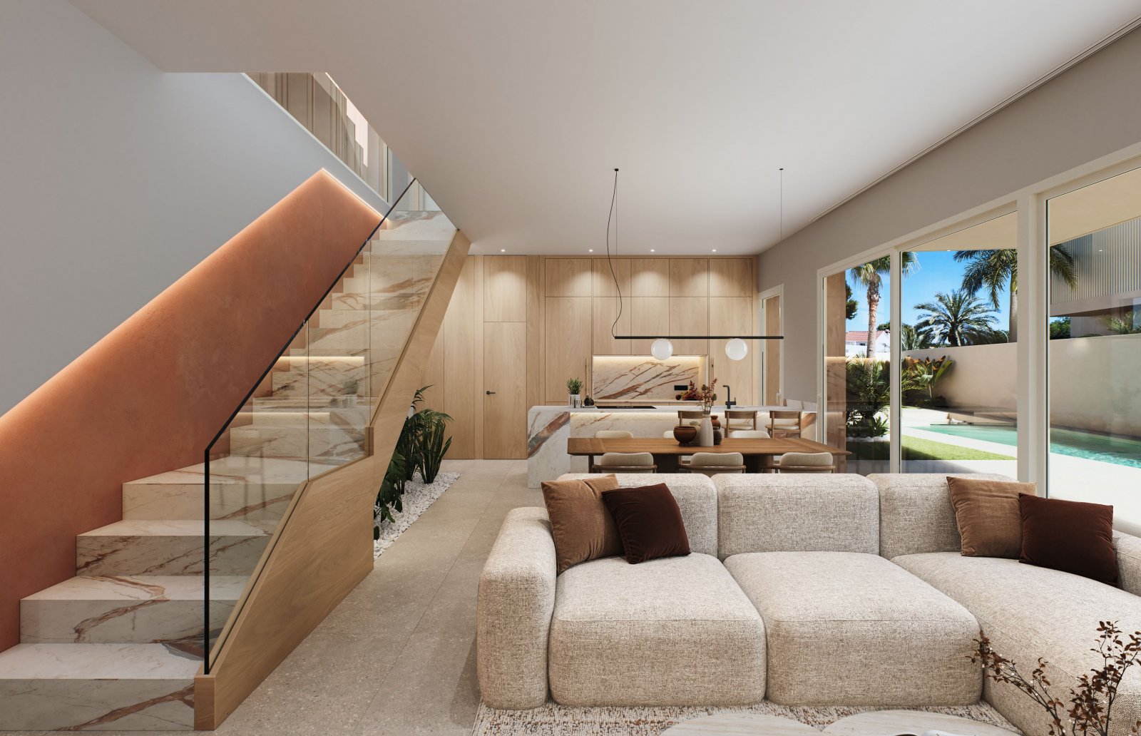 Exclusive villas, 1 km from the sea with private pool, Dehesa de Campoamor