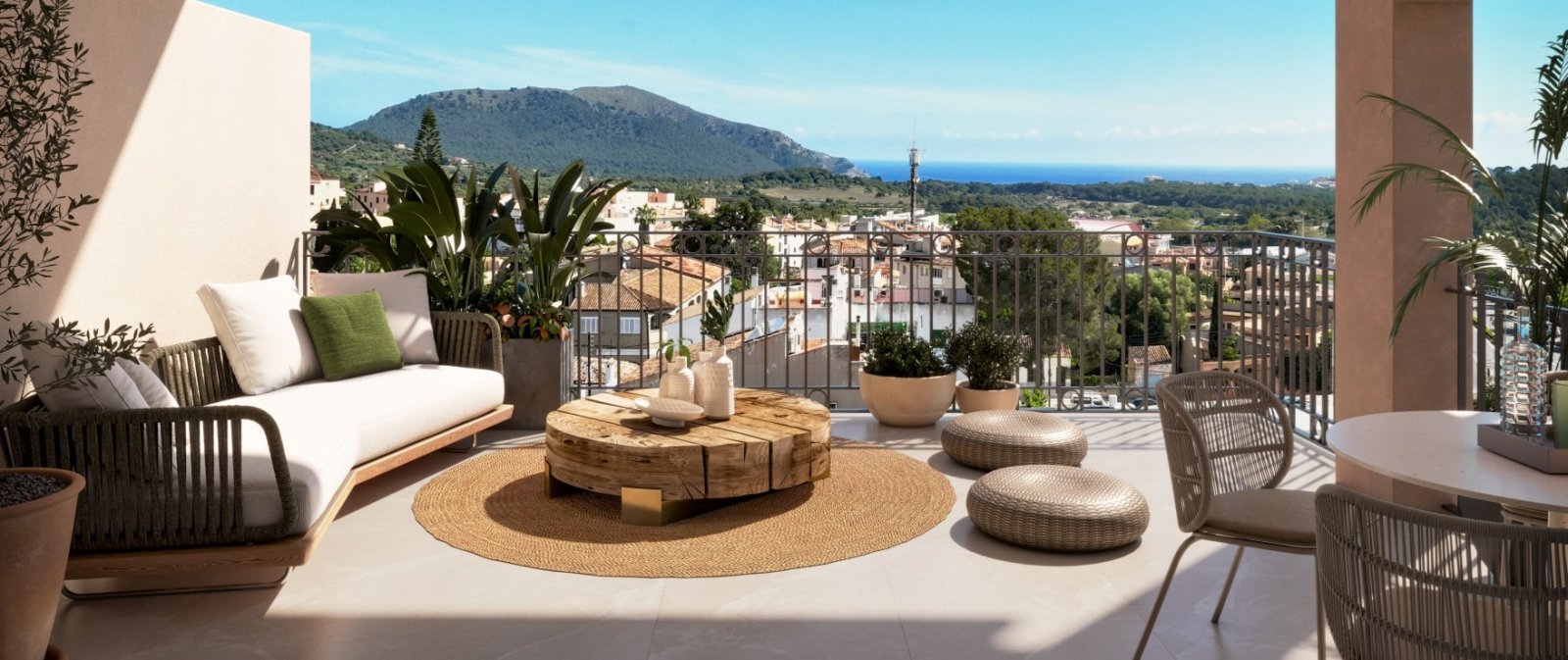 Spacious apartment with a terrace for demanding guests in the prestigious residential complex Oliu, Capdepera, Mallorca