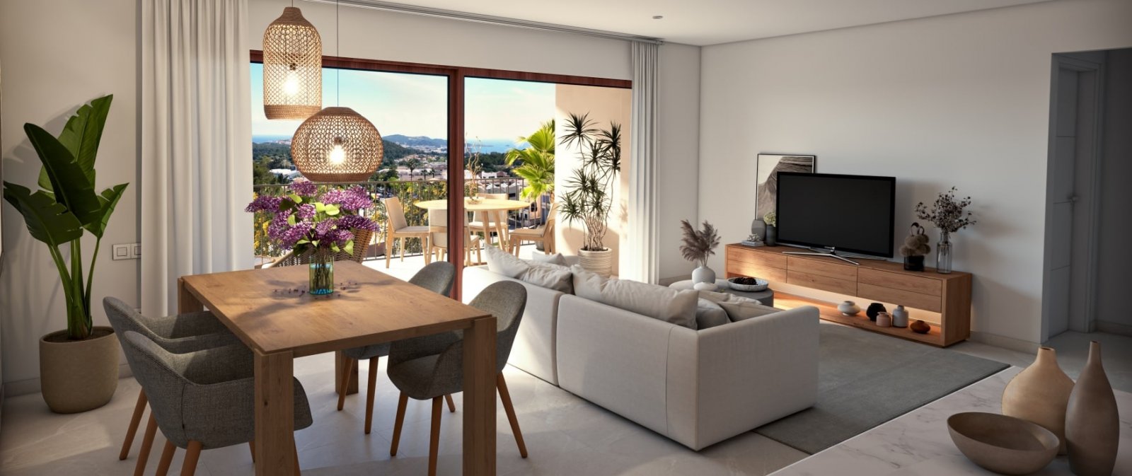 Spacious apartment with a terrace for demanding guests in the prestigious residential complex Oliu, Capdepera, Mallorca