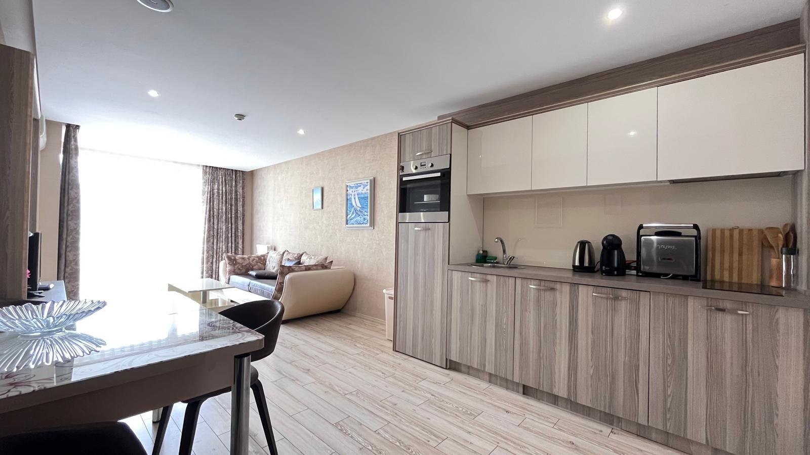 Two-room apartment with sea view in the Paradiso complex, Nessebar, Bulgaria