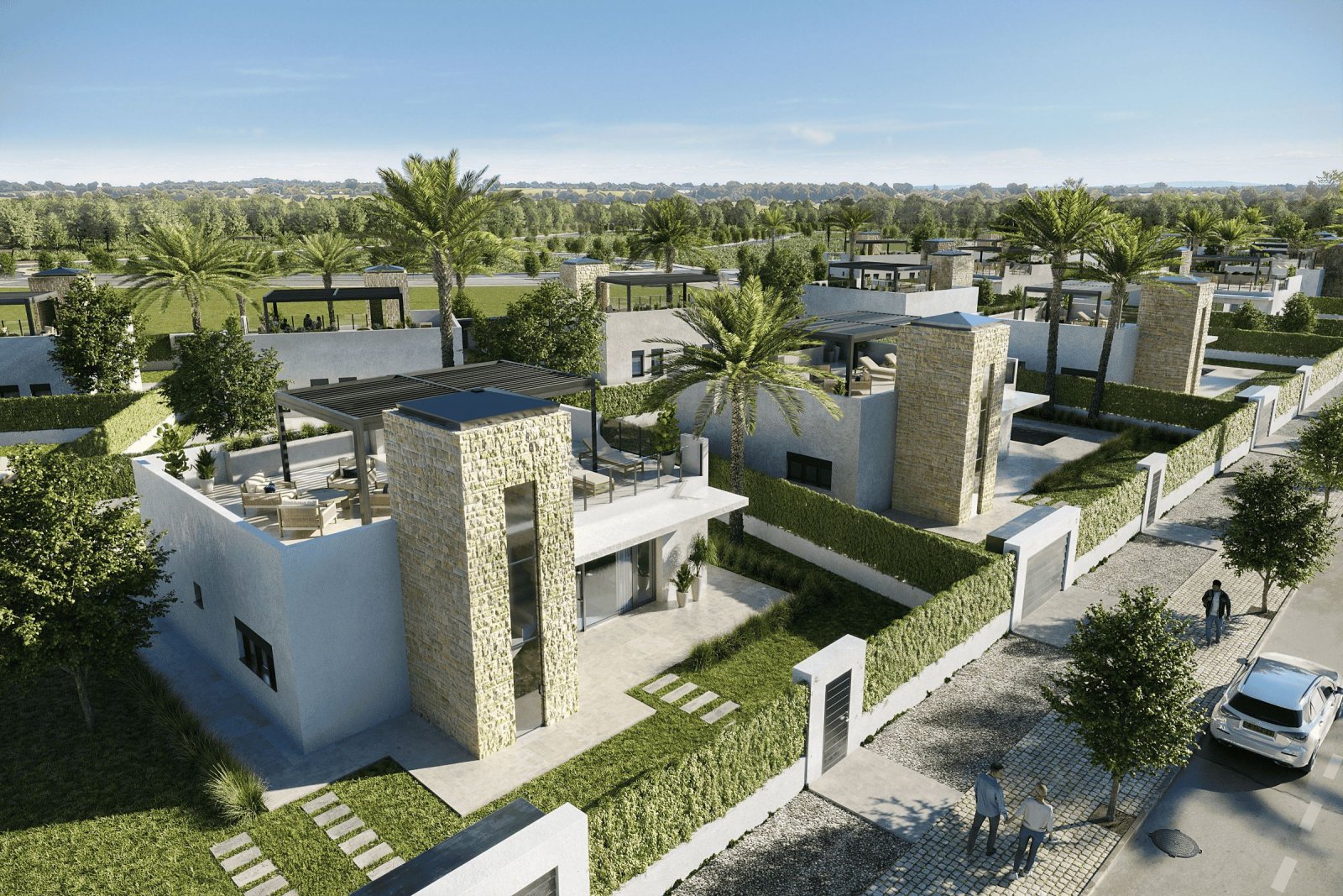Purias, Murcia: Luxury detached houses, private pool and garden, Purias 