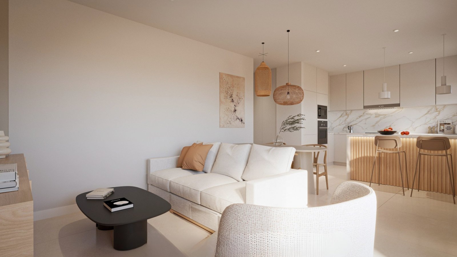 Exclusive apartments with terraces and swimming pool, 7 km from the airport, Corvera