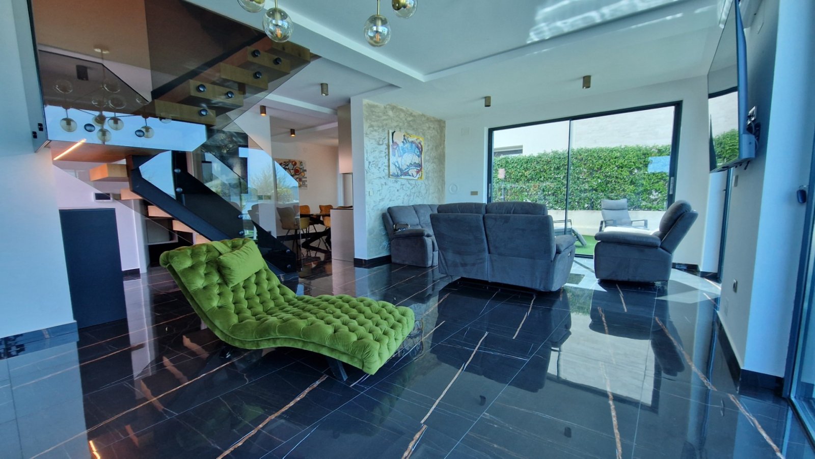 Luxury duplex apartment on the first line by the sea with panoramic views, Sukošan, Croatia