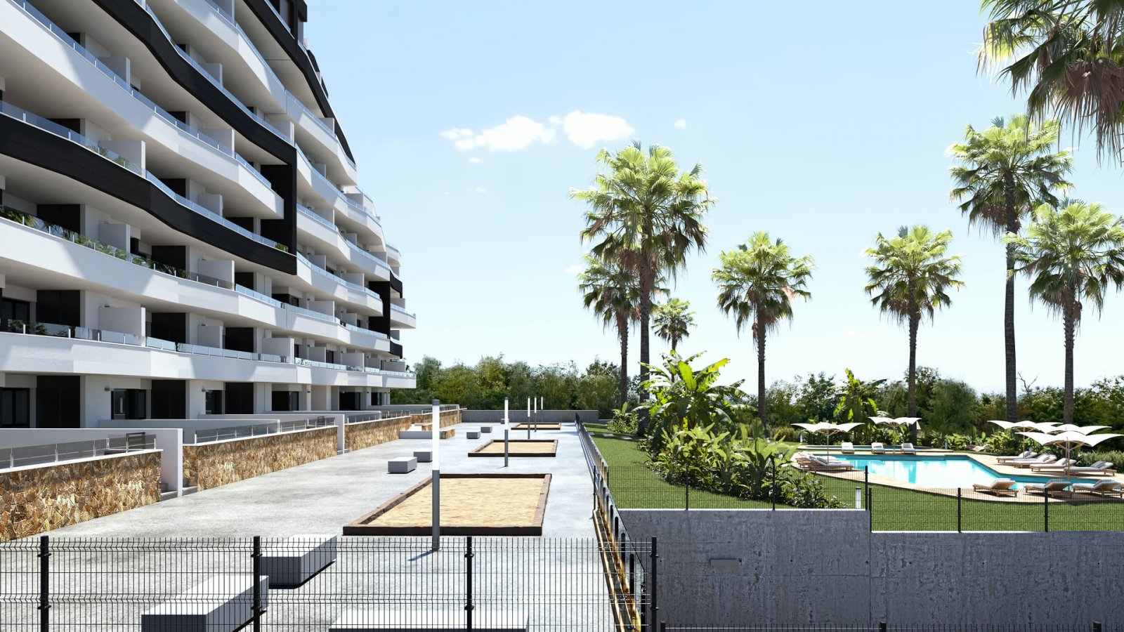 Modernes Apartment mit Garten und Swimmingpool in San Miguel de Salinas
