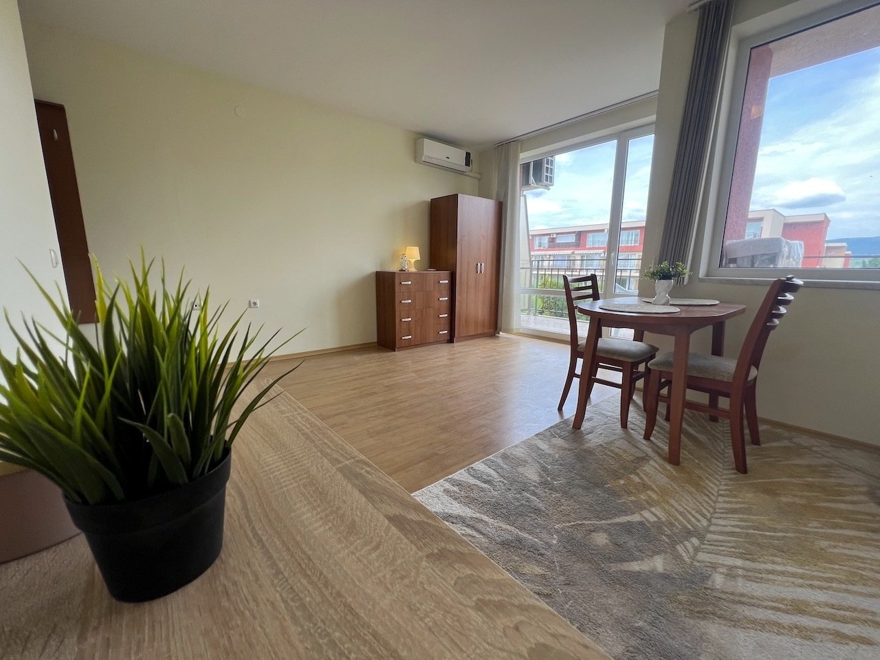 Spacious studio in the Orchid Fort Garden complex, Sunny Beach, Bulgaria