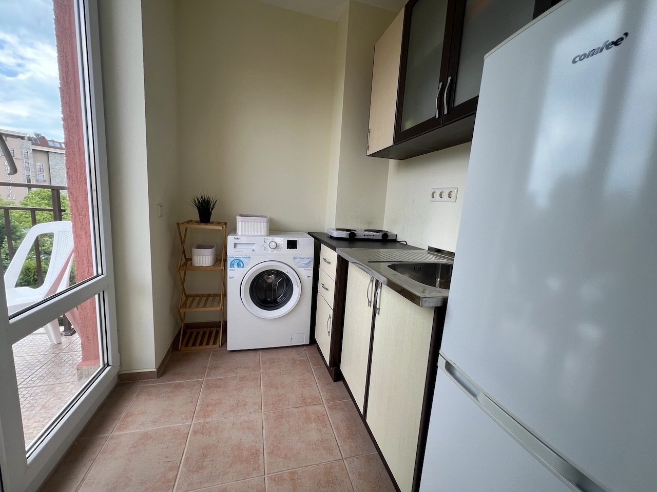 Spacious studio in the Orchid Fort Garden complex, Sunny Beach, Bulgaria