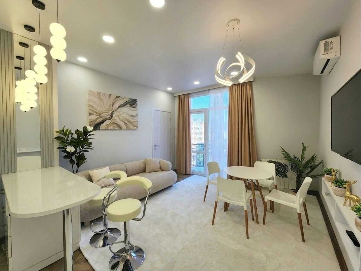 Stylish one-bedroom apartment with mountain view in Batumi, Georgia – high-quality designer renovation, top floor
