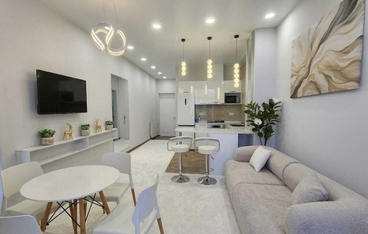 Stylish one-bedroom apartment with mountain view in Batumi, Georgia – high-quality designer renovation, top floor
