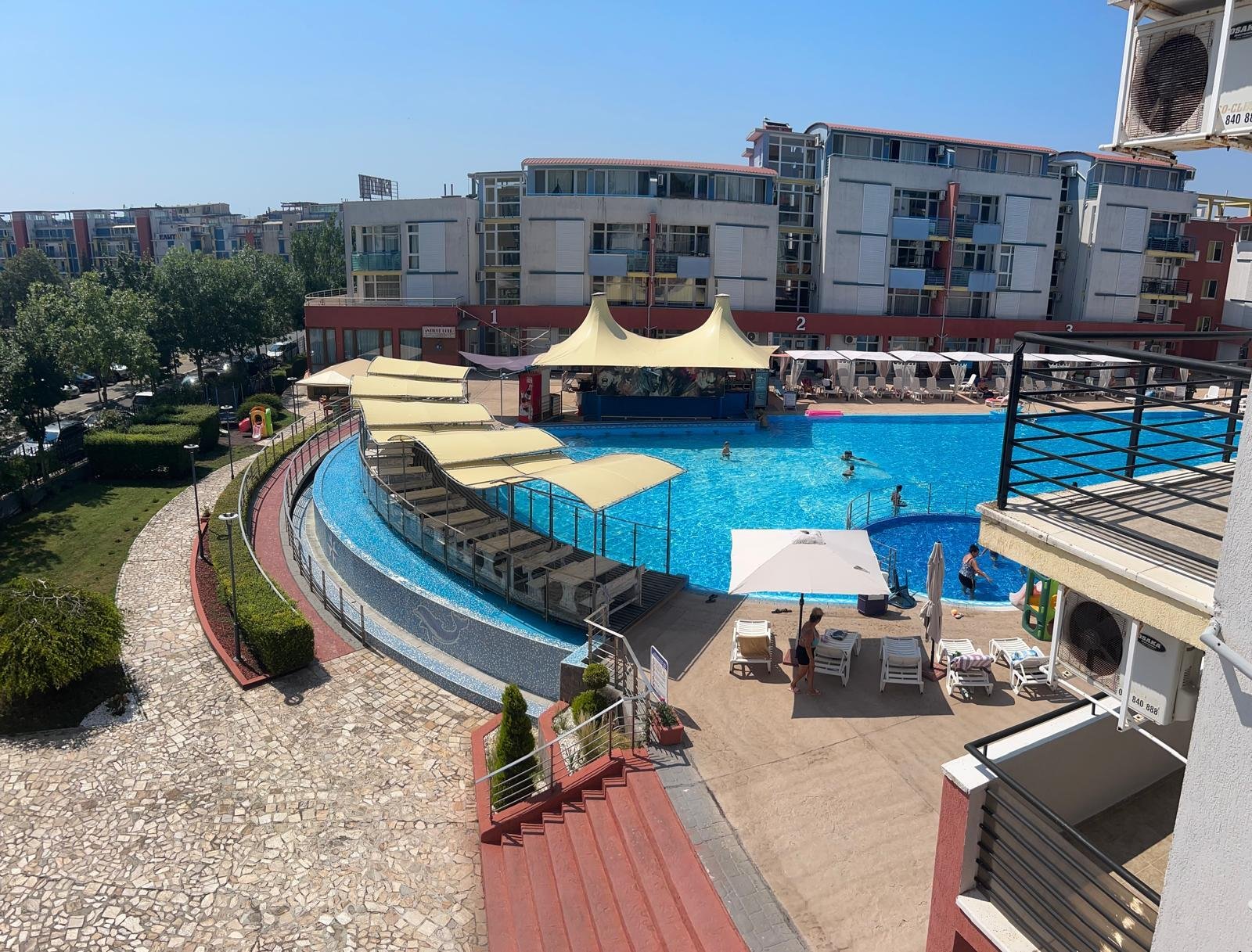 2-room apartment with pool view in the Elit 3 complex, Sunny Beach, Bulgaria
