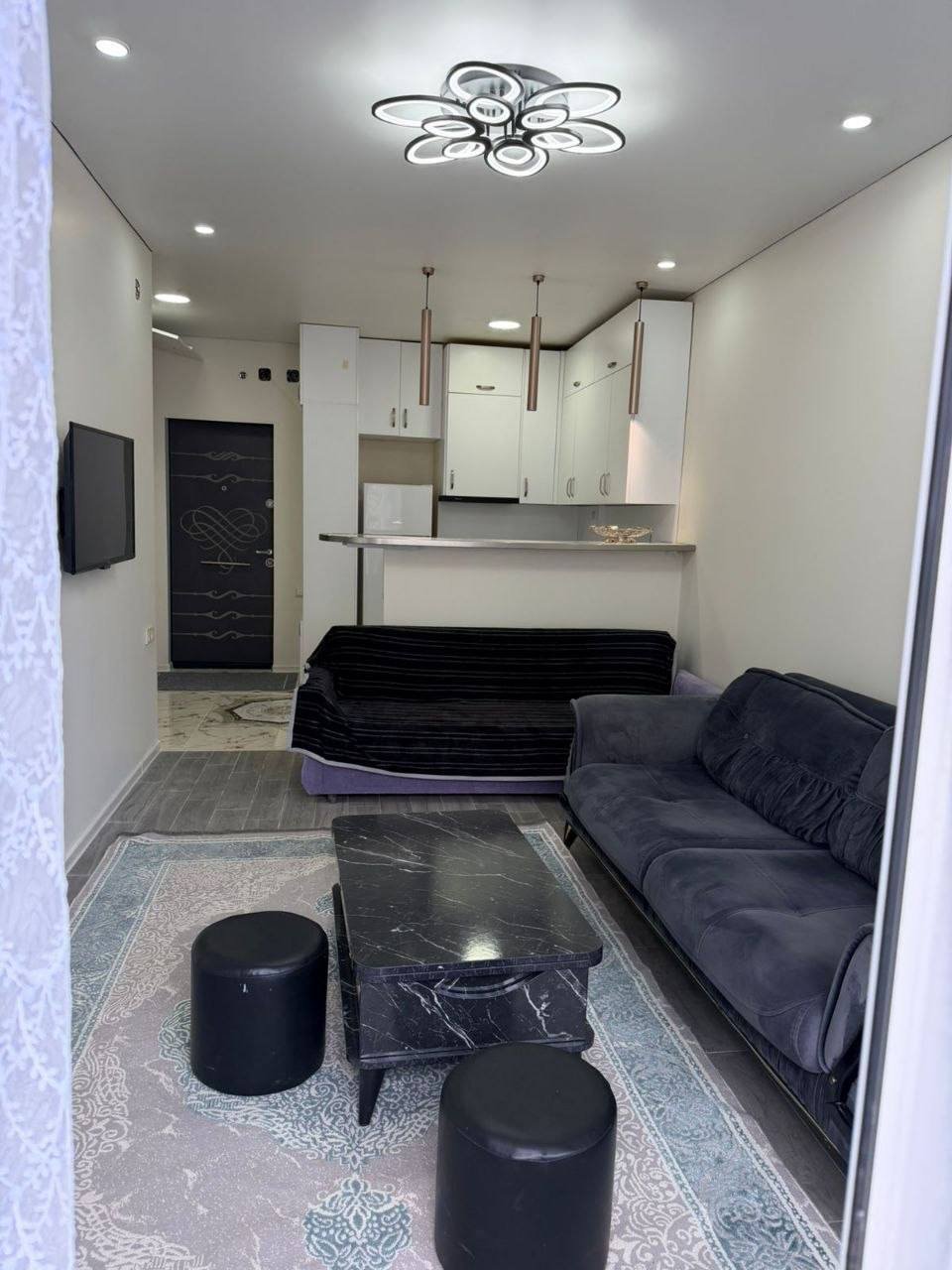 Fully furnished 2-room apartment with sea view in Batumi, Georgia
