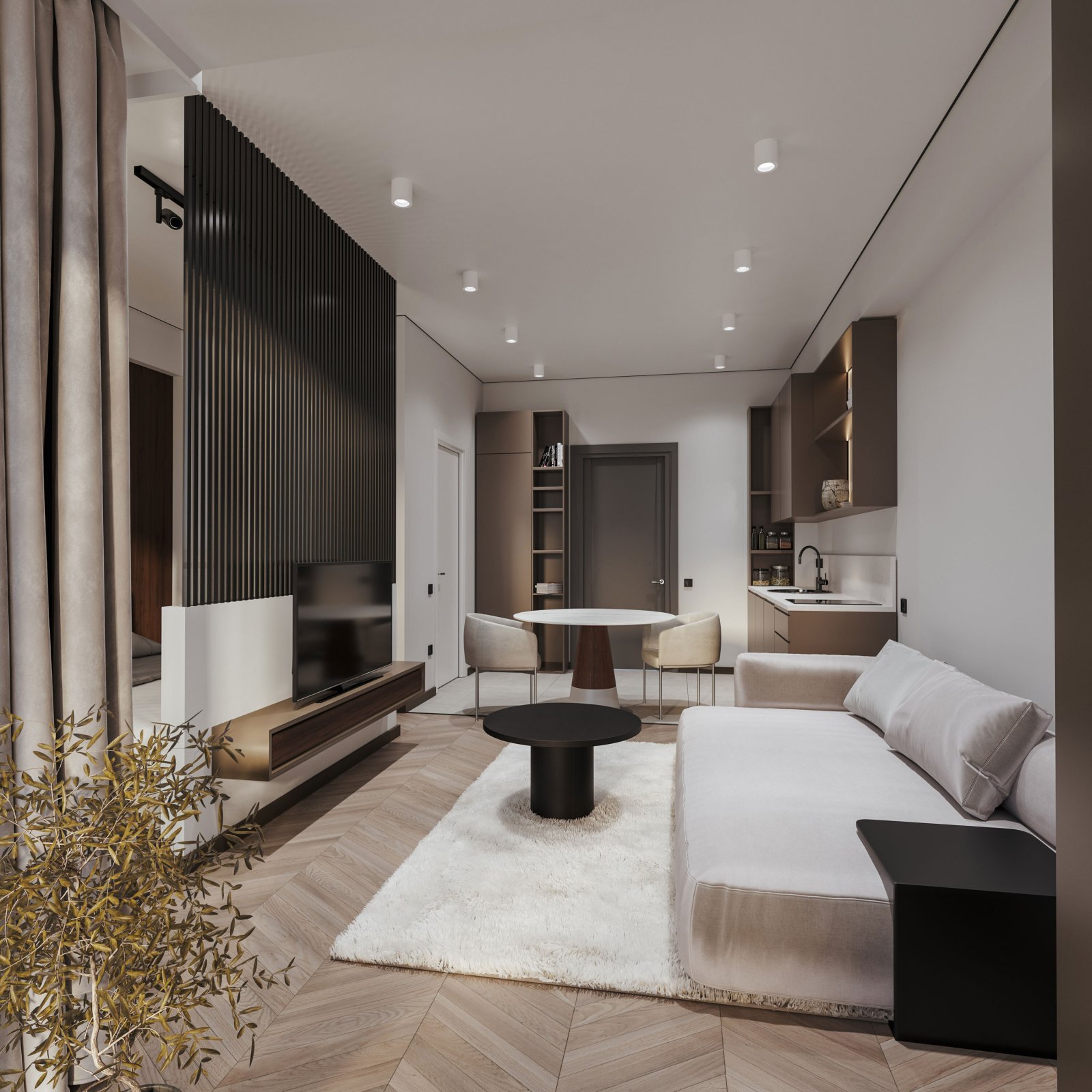 Luxurious large studio at Boulevard Point Apart-Hotel, Batumi, Georgia – completed investment property with professional rental management