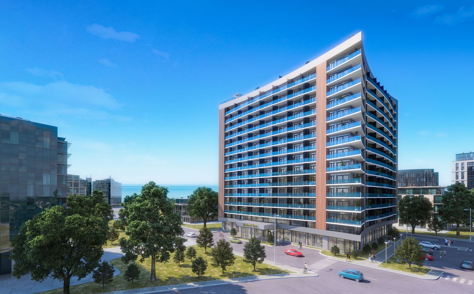 Luxurious large studio at Boulevard Point Apart-Hotel, Batumi, Georgia – completed investment property with professional rental management