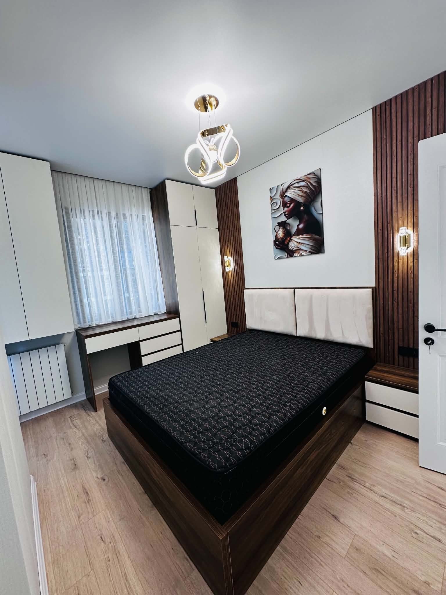 Stylish fully furnished 3-room apartment in NBG Panorama, Batumi, Georgia – Bright modern apartment with central heating