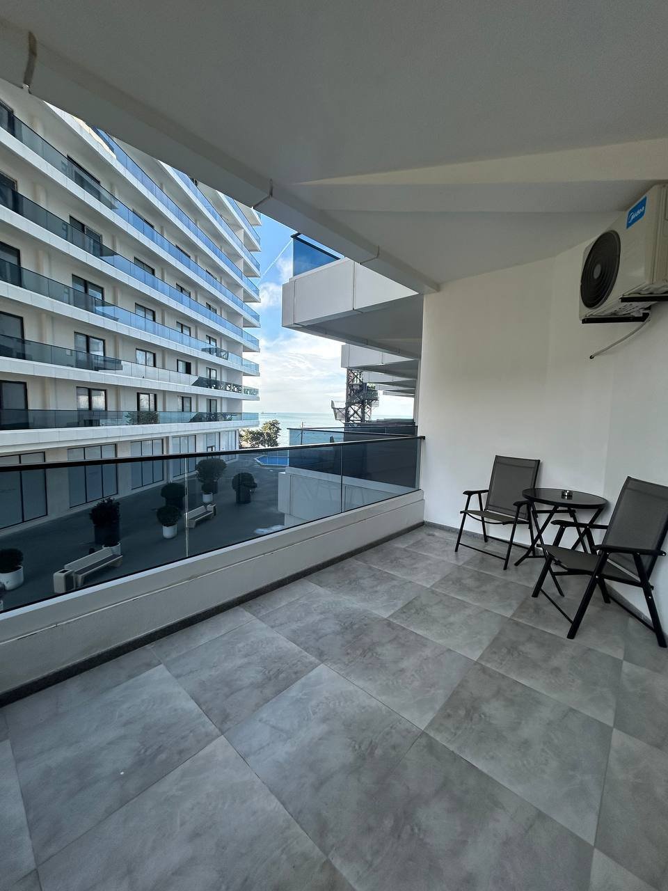 Mziuri Gardens – Premium fully furnished 1-bedroom apartment with large terrace and sea view in Batumi, Georgia