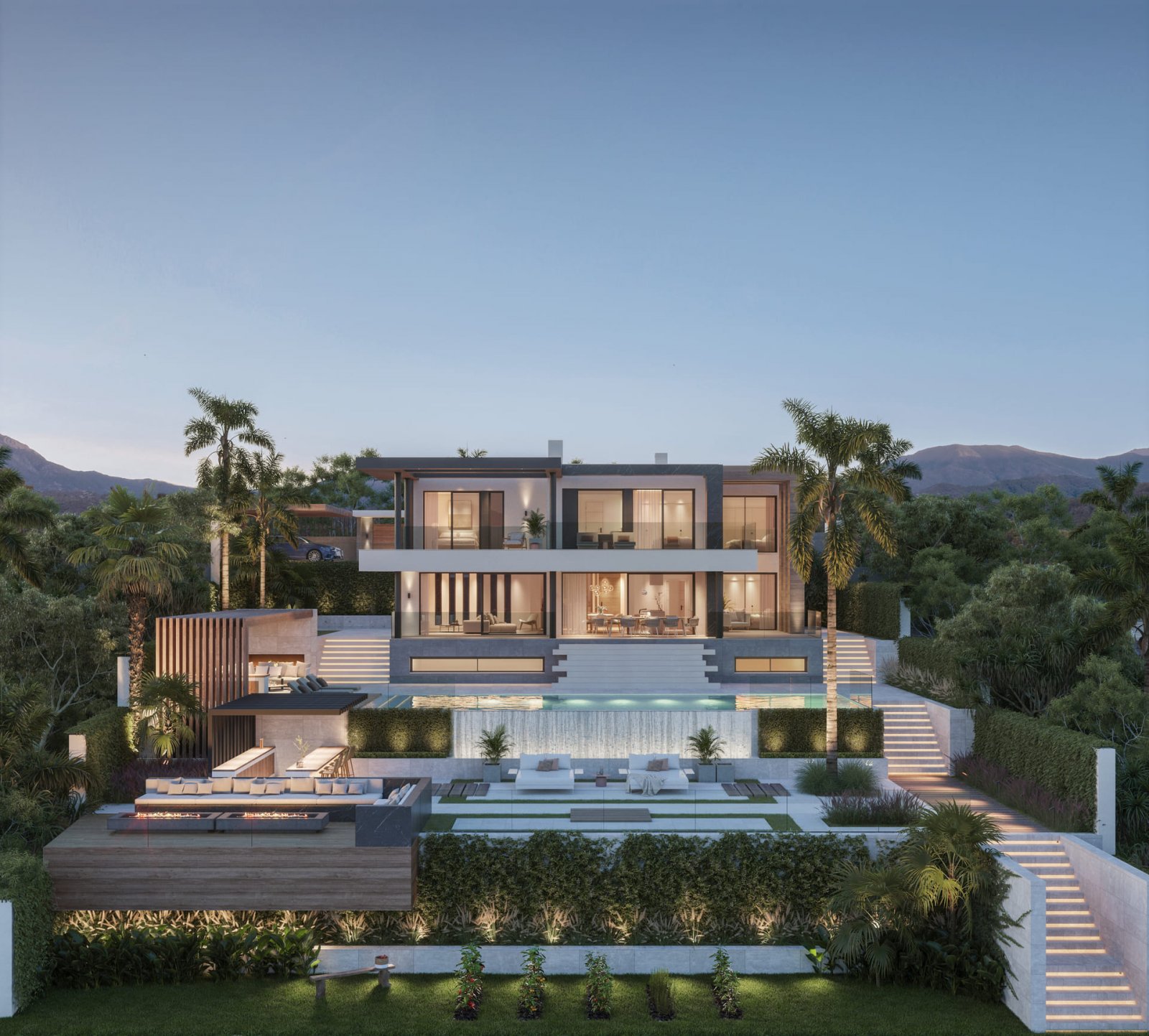 Luxury villa with sea views, next to golf, Las Lagunas de Mijas