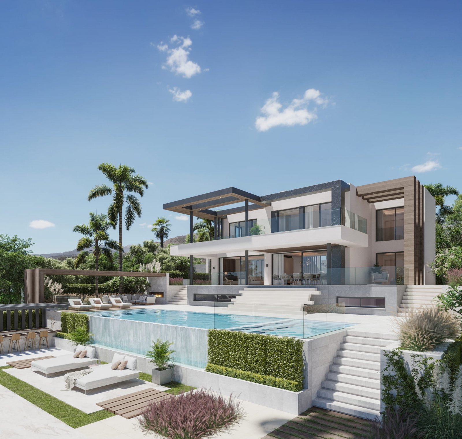 Luxury villa with sea views, next to golf, Las Lagunas de Mijas