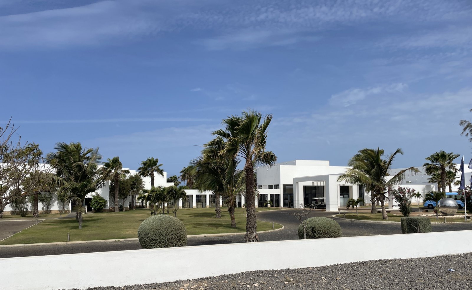 Modern studio apartment with a garden in a premium oceanfront resort in Cape Verde.